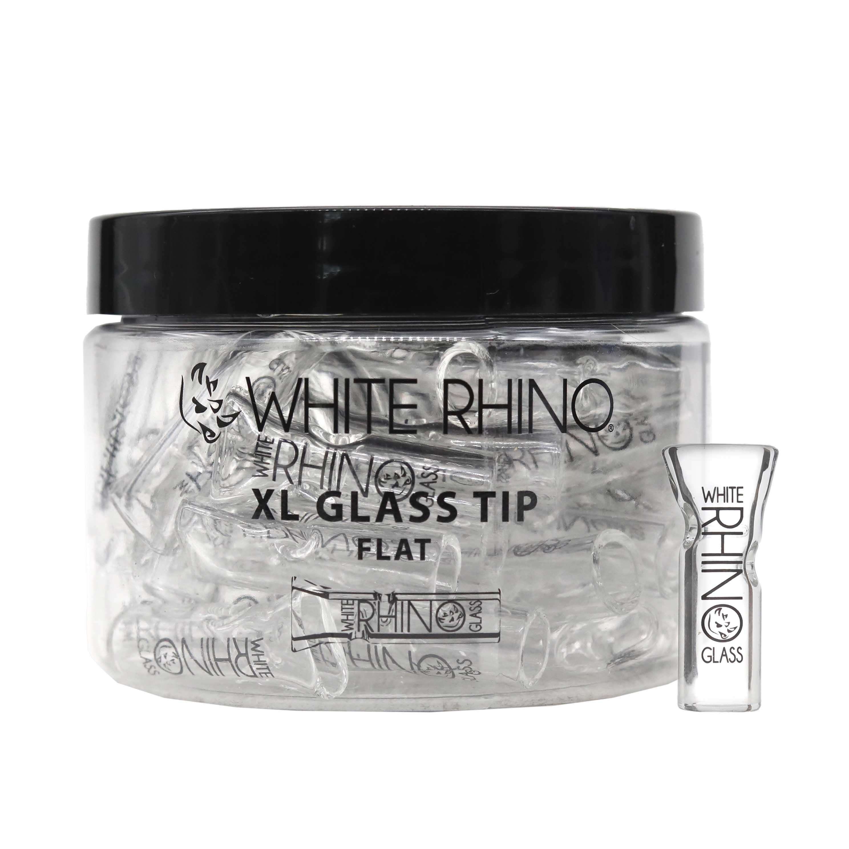 White Rhino Glass XL Tips (WRG3104) | Flat | 40 Count Display product image